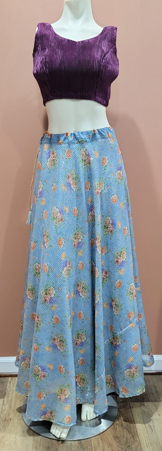 Georgette Sequence Lehenga Set