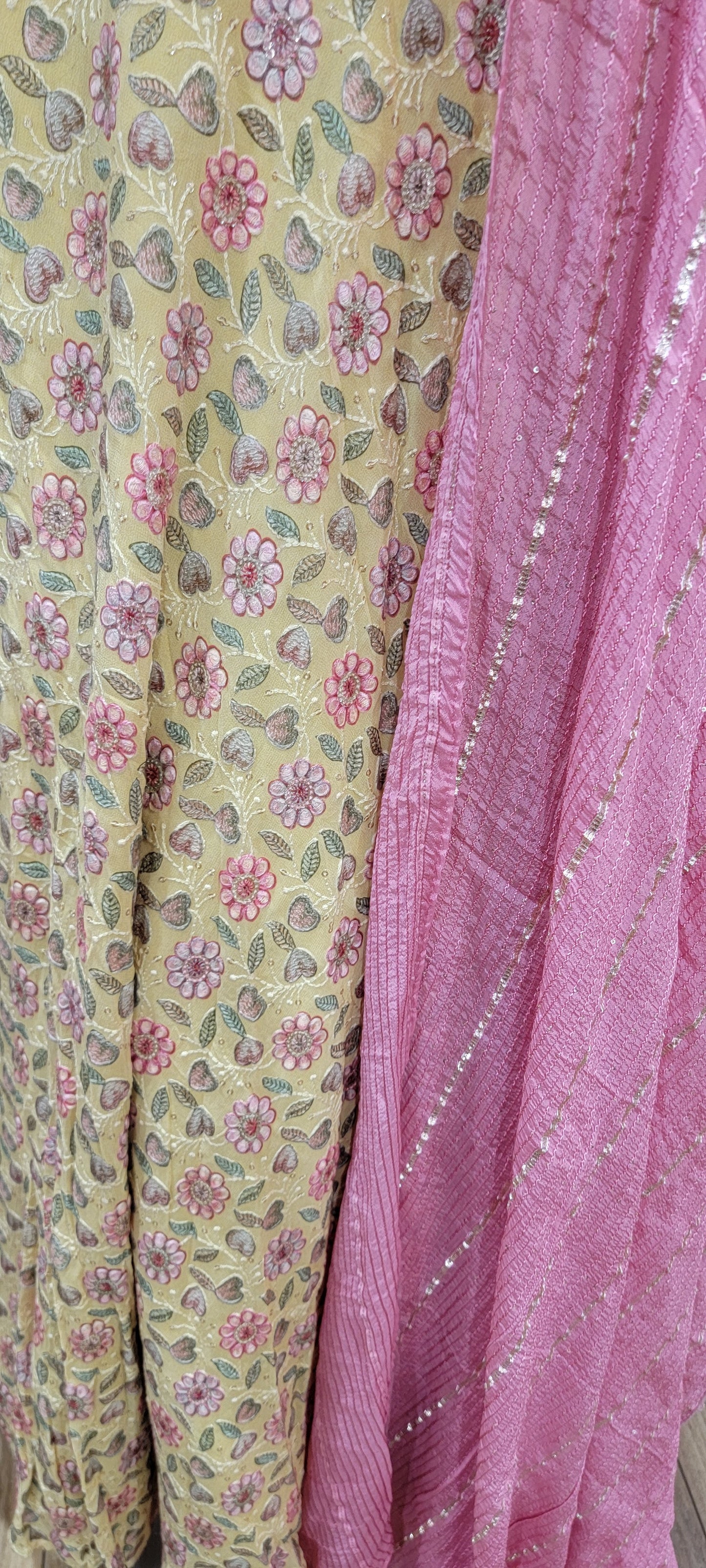 Georgette Embroidered Lehenga set