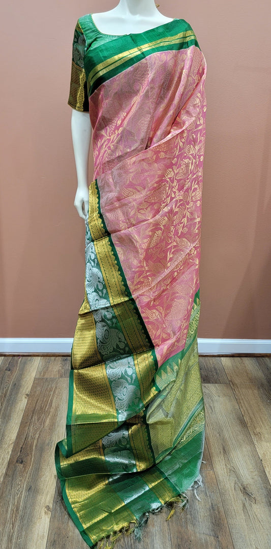 Tissue Kuppadam Saree w/ Blouse Collection