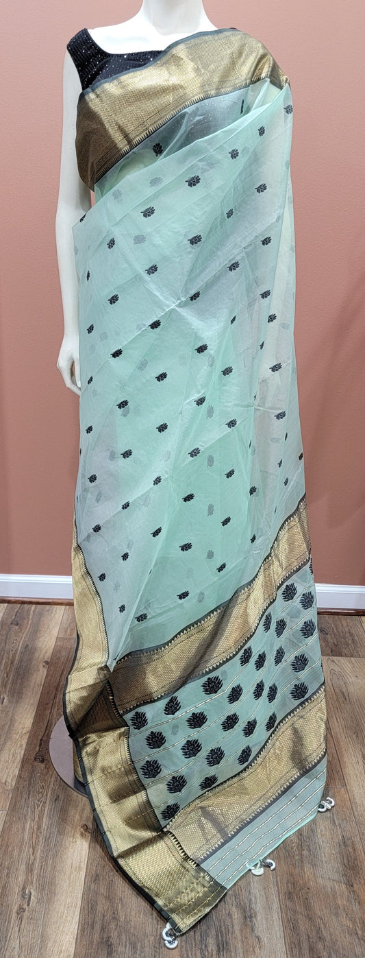 Katan Chanderi Silk Saree