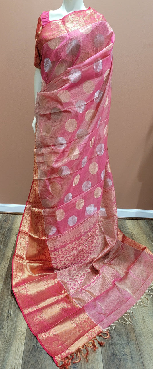 Tissue Kuppadam Saree w/ Blouse Collection