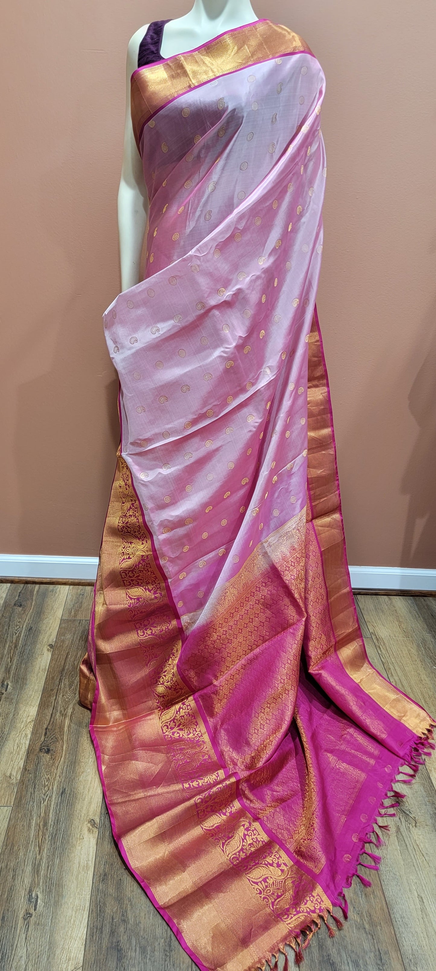 Gadwal Pattu Saree w/ Custom Blouse