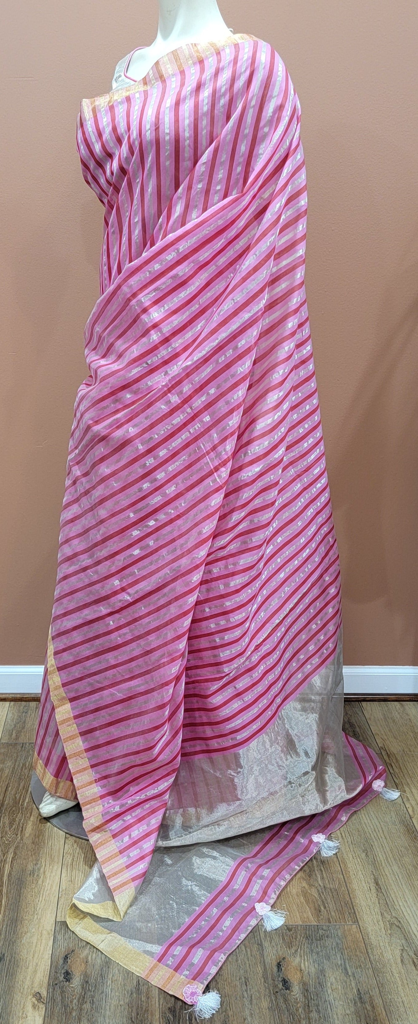 Katan Chanderi Silk Saree Collection w/ Blouse