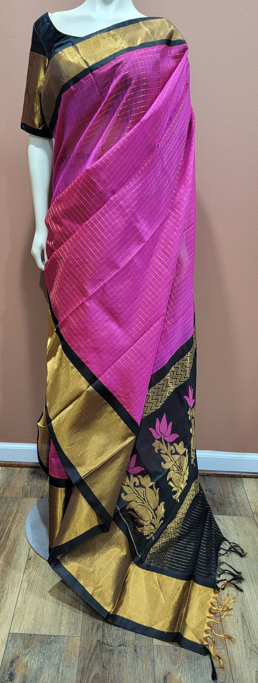 Kuppadam Saree w/ Blouse Collection