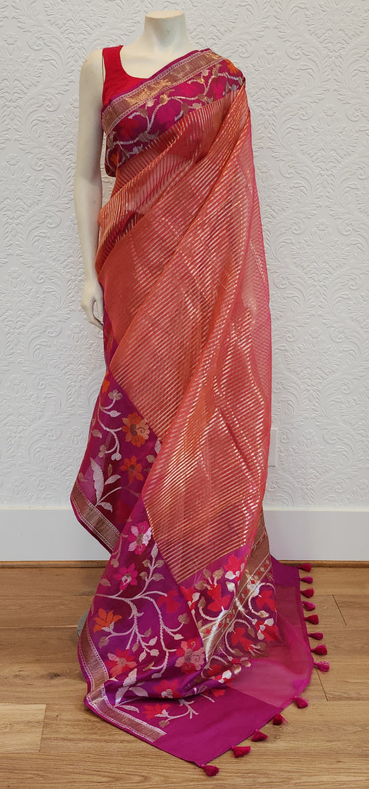Banaras Kora Saree Collection.