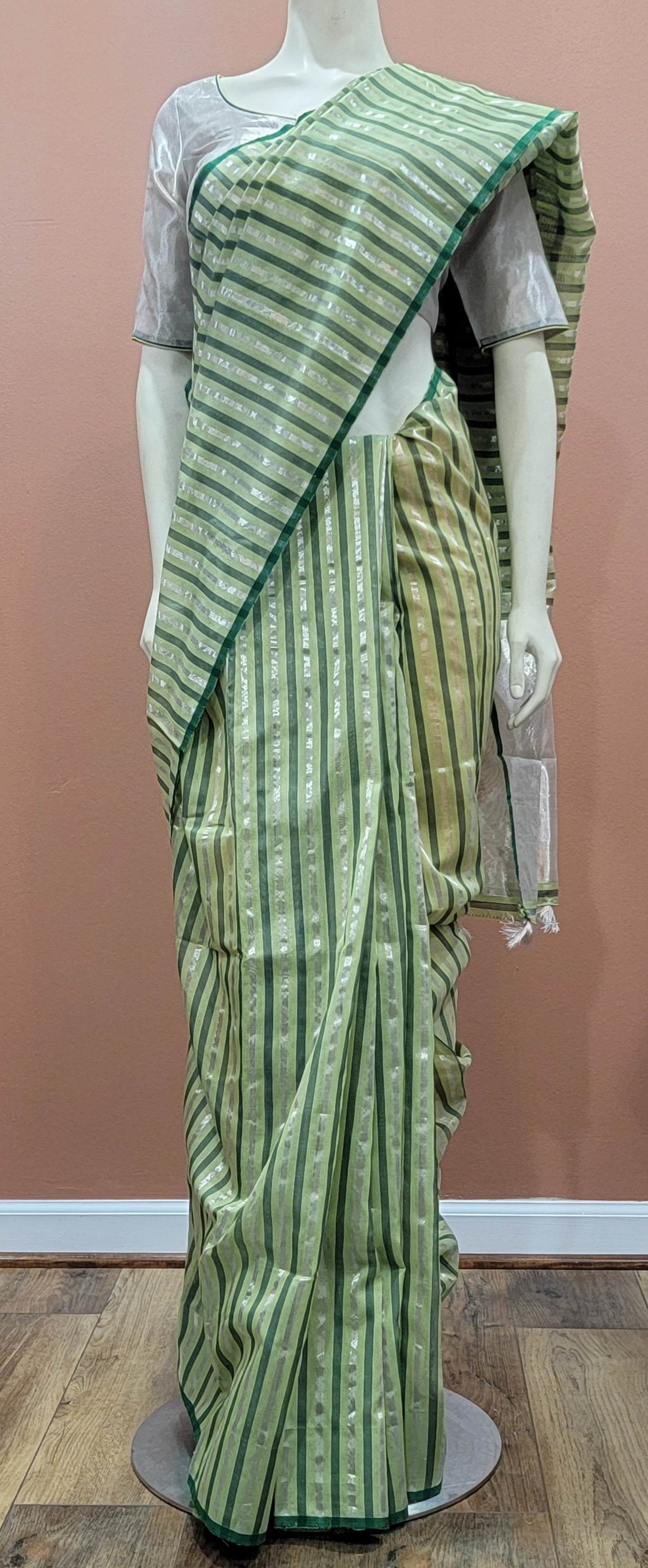 Katan Chanderi Silk Saree Collection w/ Blouse