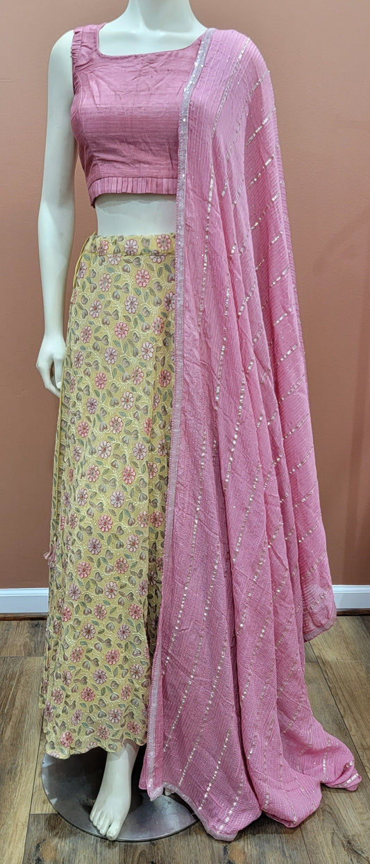 Georgette Embroidered Lehenga set