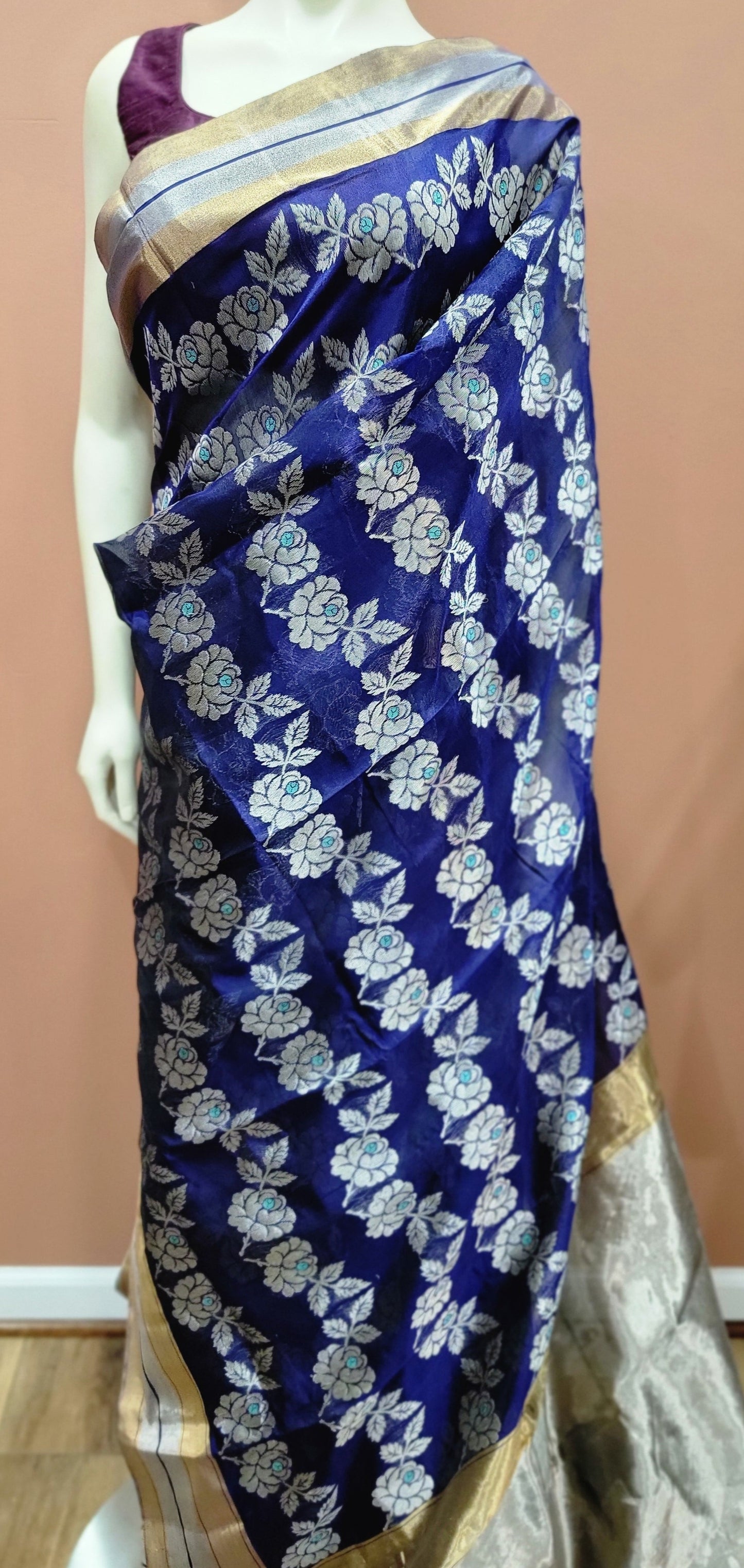 Chanderi Pattu Saree Collection w/ Custom Blouse