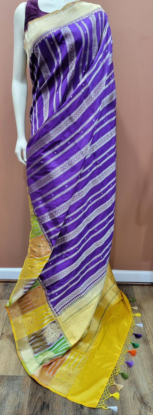 Banaras Katan with Rangkart Border saree.