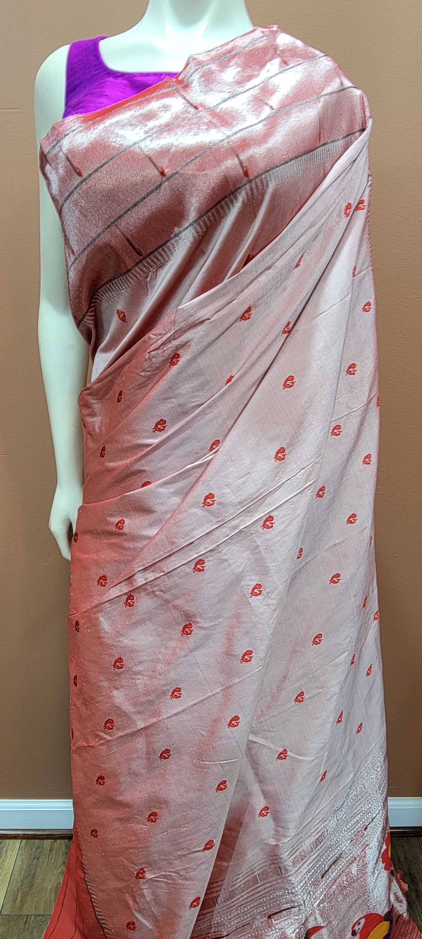 Triple Muniya Paithani Saree Collection.