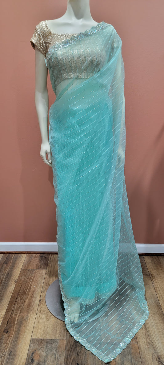 Organza Sequence Saree Collection w/ Sequence Blouse