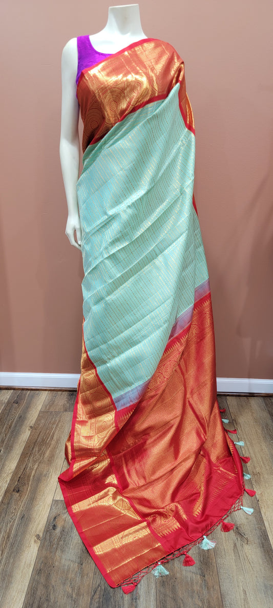 Pure Zari Kanchi Silk Saree